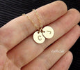 Gold 2 Charms Necklace
