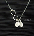 Infinity Leaf Necklace