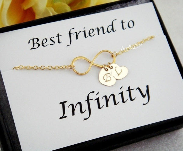 Gold Infinity Heart Bracelet