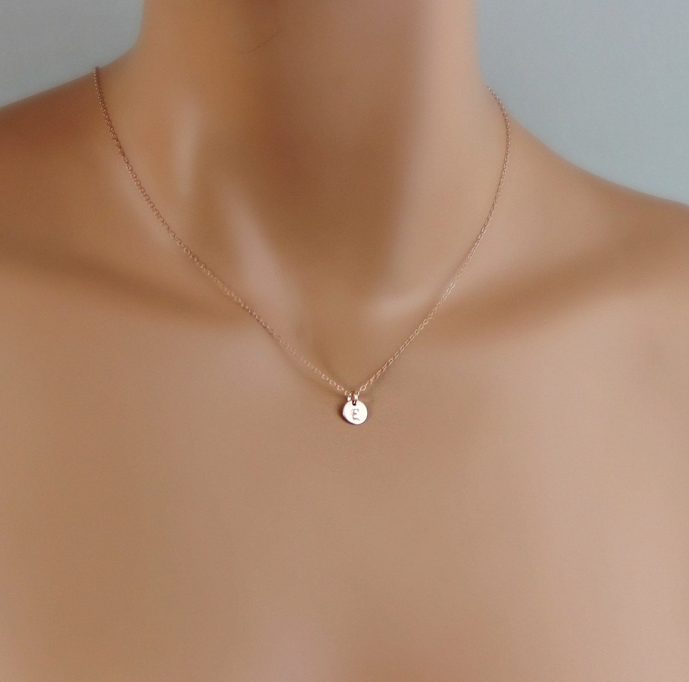 Tiny Rose Gold Necklace