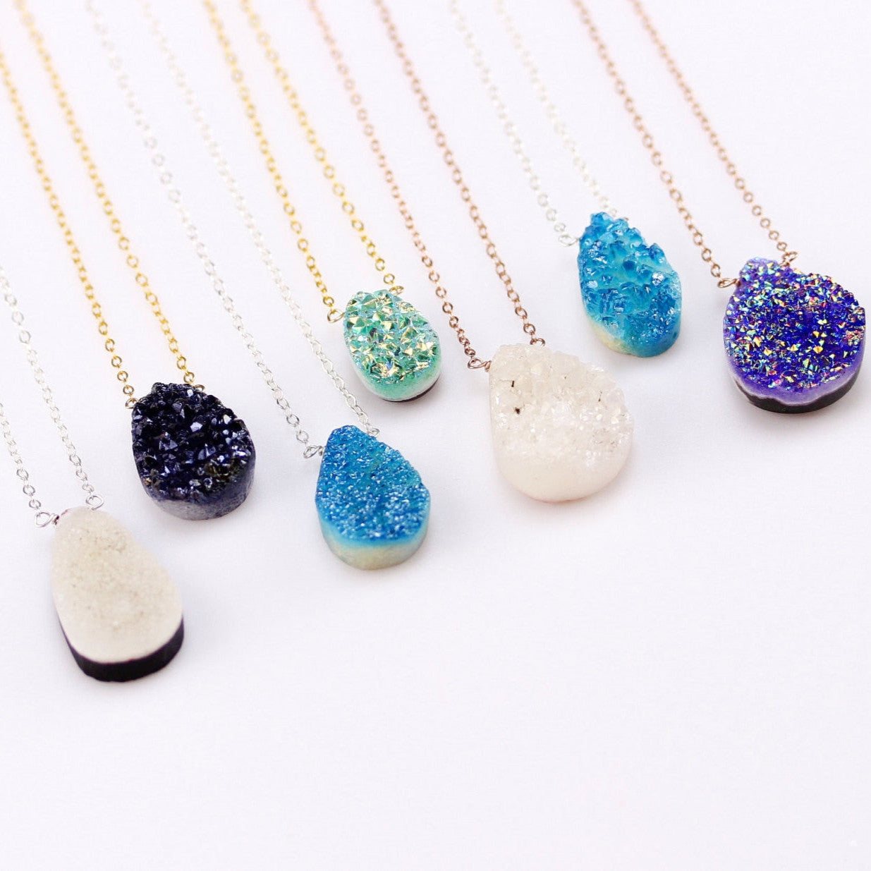 Gold Filled Druzy Necklace