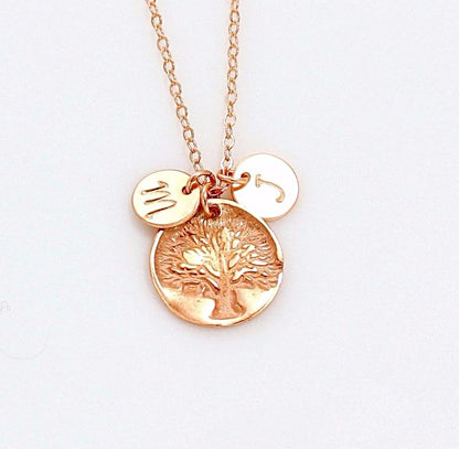 Rose Gold Tree Necklace