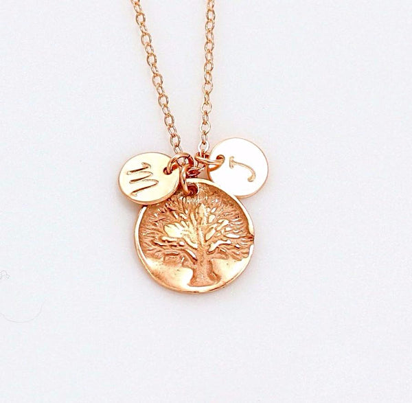 Rose Gold Tree Necklace