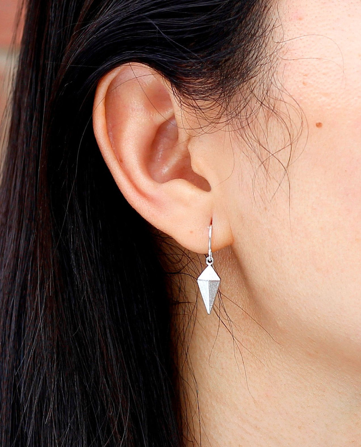 Silver Spike Earrings