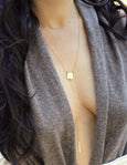 Double Layered Square Necklace