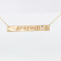 Nameplate Bar with Crystal Necklace