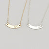 Hotmixcold Curve Bar Necklace