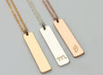 Nameplate Bar Tag Necklace