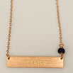 Customized Name Plate Bar Necklace and Birthstone